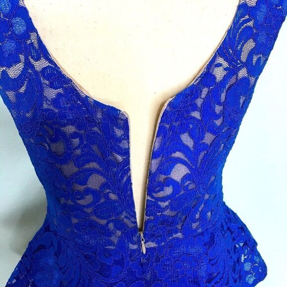 Beautiful Lace Peplum Dress by Explosion - Picture 11 of 13